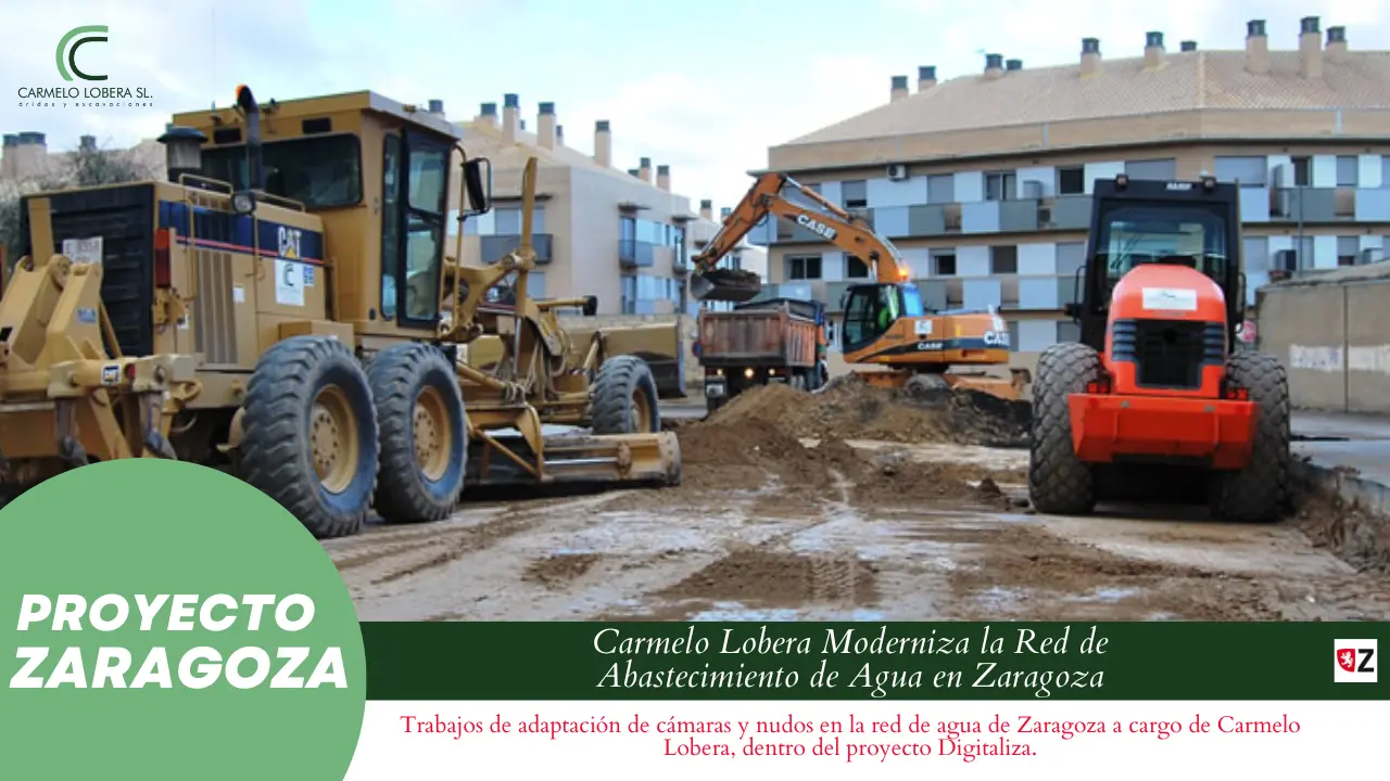 Carmelo Lobera modernizando la red de abastecimiento de agua en Zaragoza.